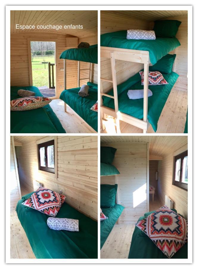 Roulottes Du Chalet Des Pins Rougeou Eksteriør billede