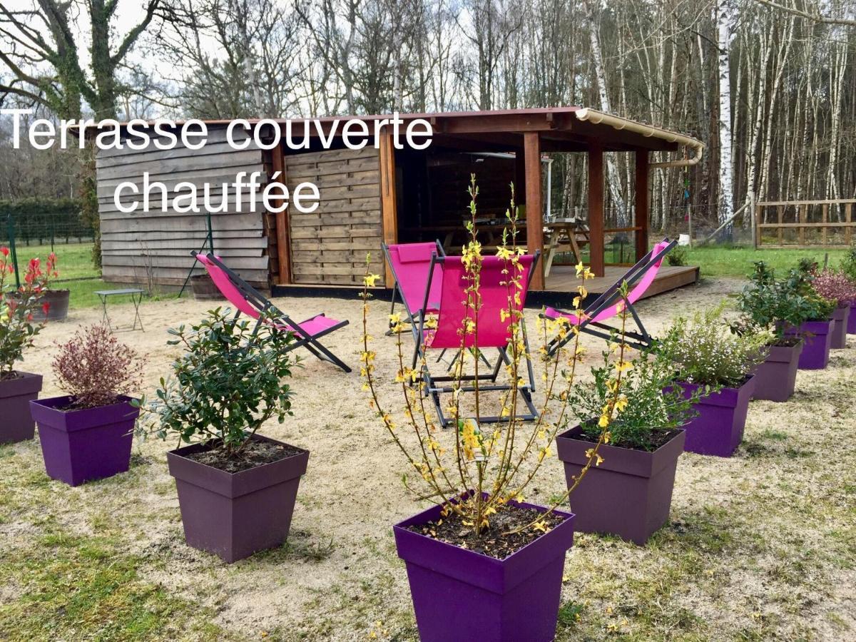 Roulottes Du Chalet Des Pins Rougeou Eksteriør billede