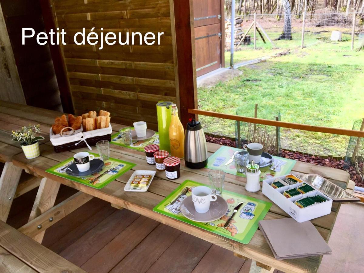 Roulottes Du Chalet Des Pins Rougeou Eksteriør billede