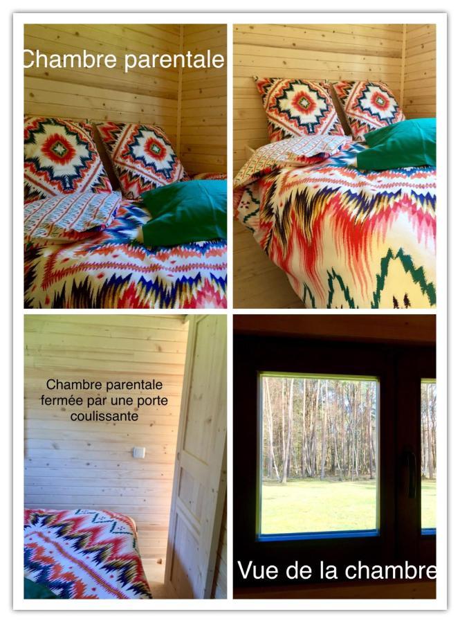 Roulottes Du Chalet Des Pins Rougeou Eksteriør billede